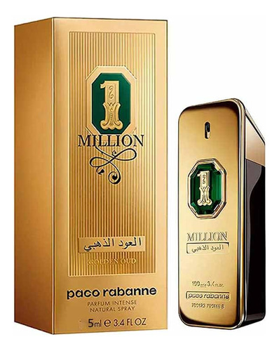Perfume Paco Rabanne 1 Million Golden Oud Parfum Intense 5ml