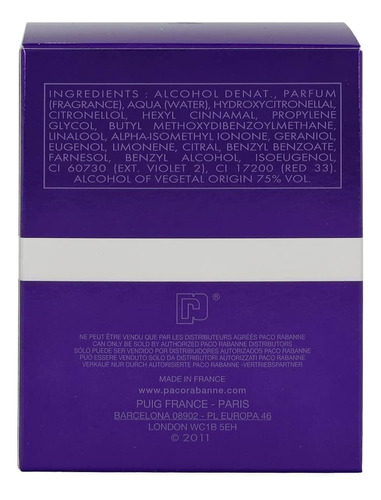 Perfume Paco Rabanne Ultraviolet Eau De Parfum 80ml For Wome - Imagem 9