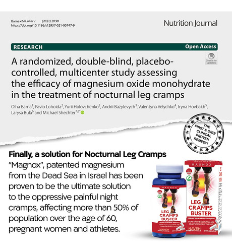 Suplemento De Magnésio Magnox Leg Cramps Buster 60 Comprimid - Imagem 5