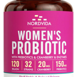 Suplemento Probiótico Feminino Nordvida 120b 32 Cepas 30 Cáp