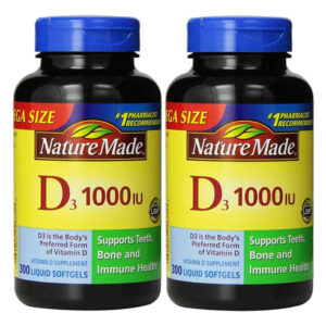 Suplemento De Vitamina D3 Nature Made 1000 Ui 600 Cápsulas G