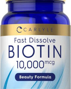 Suplemento Carlyle Biotin 10000mcg 250 Comprimidos De Dissol