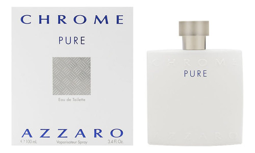 Perfume Azzaro Chrome Pure Eau De Toilette 100ml Para Homens