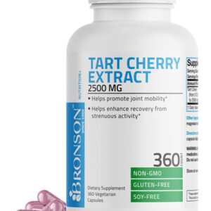 Suplemento Bronson Tart Cherry Extract 2500mg 360 Cápsulas
