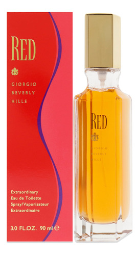 Vermelho Por Giorgio Beverly Hills Para Mulheres - 3 Oz Edt