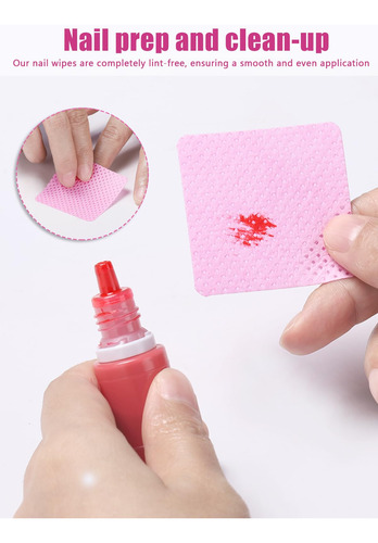 Toalhetes Para Unhas Teoyall Lint Free 400 Tecido Não Tecido - Imagem 4