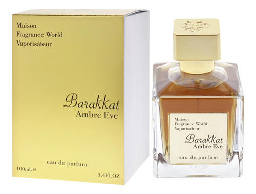 Perfume Fragrance World Maison Barakkat Amber Eve 100ml Edp - Imagem 4