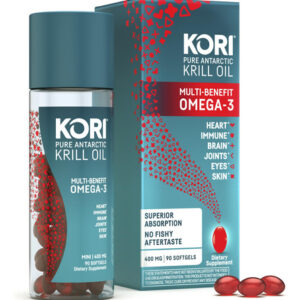 Suplemento De Óleo De Krill Kori Omega-3 400mg 90 Cápsulas G