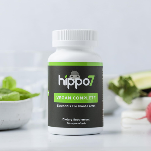 Suplemento Multivitamínico Completo Vegan Hippo7 60 Cápsulas - Imagem 3