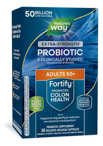 Suplemento Nature's Way Fortify Extra Strength 50+ Probiótic