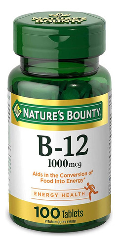 Comprimidos De Vitamina B12 Nature's Bounty 1000 Mcg 100 Uni - Imagem 2