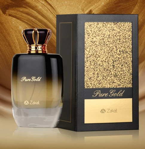 Perfume Zakat Pure Gold Eau De Parfum 100ml 80% Vol For Wome - Imagem 2