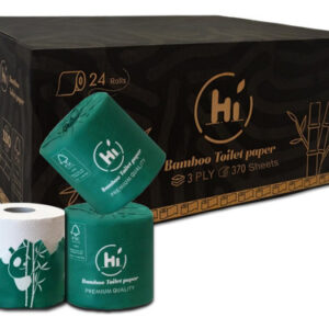 Papel Higiênico Hí Bamboo 3 Camadas 24 Mega Rolls 370 Folhas