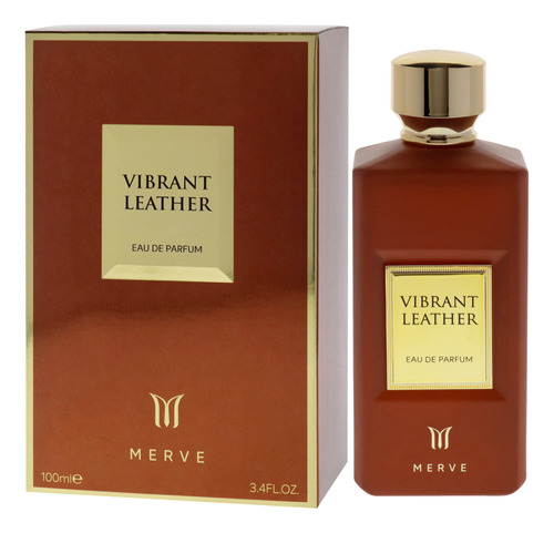 Perfume Merve Vibrant Leather Eau De Parfum 100ml Para Homen - Imagem 4