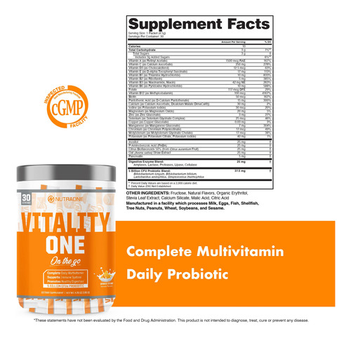 Suplemento Nutraone Vitalityone On The Go Creme De Laranja - Imagem 6