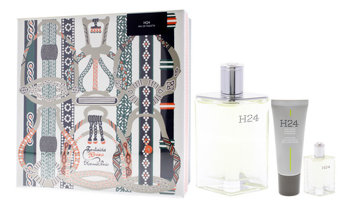 Conjunto De Presente Perfume Hermes H24 100 Ml Edt Spray Par - Imagem 4