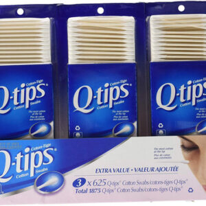 Cotonetes De Algodão Q-tips 625 Ct X 3