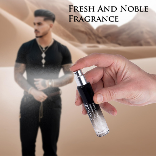 Perfume Novoflow Savage Para Homens Edt 15 Ml/0,5 Onças - Imagem 5