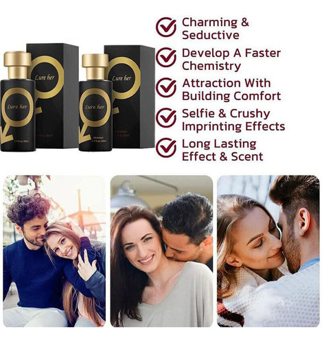 Perfume Venicare L_ure Golden Para Homens 50ml - Imagem 2