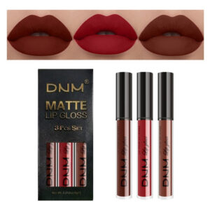 Conjunto De Batom Líquido Amy&quots Diary Dark Red Brown Matte X
