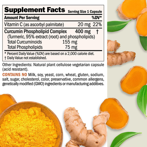 Suplemento Andrew Lessman Turmeric 400 - 60 Cápsulas - Imagem 2