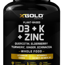 Suplemento X Gold Health Vitamina D3 5000 Ui + Vitamina K2 M