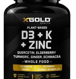 Suplemento X Gold Health Vitamina D3 5000 Ui + Vitamina K2 M
