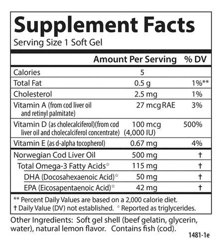 Suplemento Carlson Solar D Gems Vitamina D3 4000 Iu Com Ômeg - Imagem 4