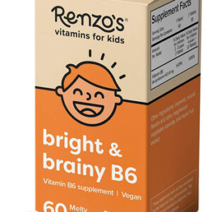 Vitamina B6 Renzo's Bright & Brainy Para Crianças 60 Comprim