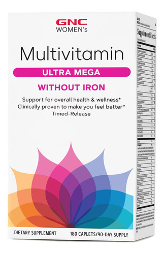 Multivitamínico Ultra Mega Feminino Gnc Sem Ferro | Daily Vi