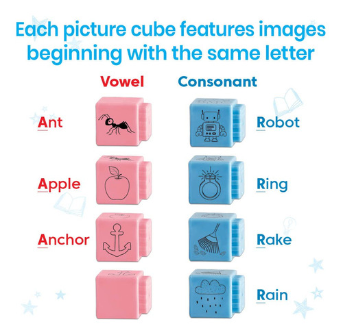 Reading Rods Hand2mind Alphabet & Phonemic Awareness Kids - Imagem 5
