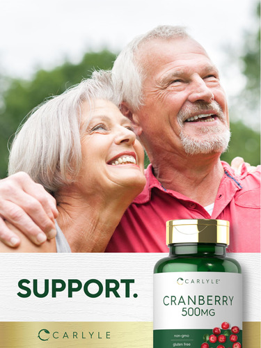 Suplemento Carlyle Cranberry Pills 500 Mg 100 Cápsulas - Imagem 7
