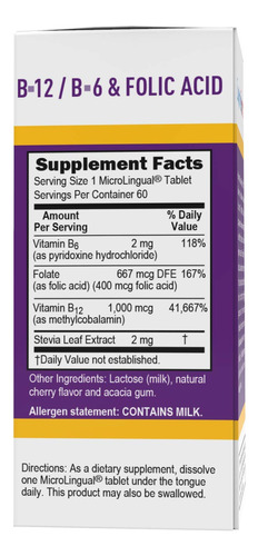 Suplemento De Fonte Superior De Vitamina B12 Metilcobalamina - Imagem 4