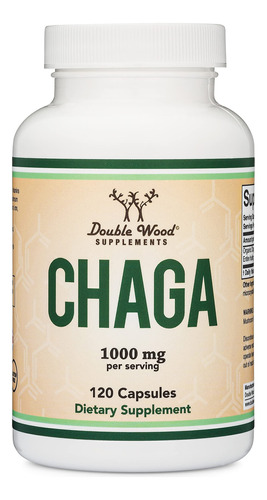 Suplemento Cápsulas De Cogumelos Chaga De Madeira Dupla 120 - Imagem 4