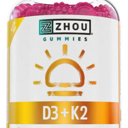 Gomas Zhou Nutrition Bone Heart Vitamin D3 K2 5000iu 60