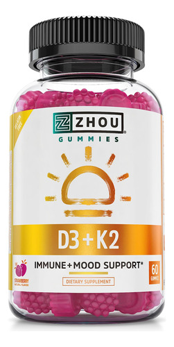 Gomas Zhou Nutrition Bone Heart Vitamin D3 K2 5000iu 60