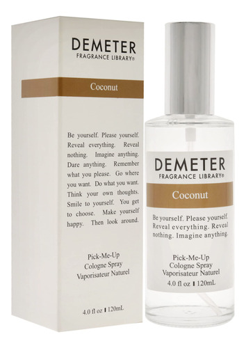 Colônia Demeter Perfume Em Spray De Coco, 120 Ml/4 Onças, Un - Imagem 4