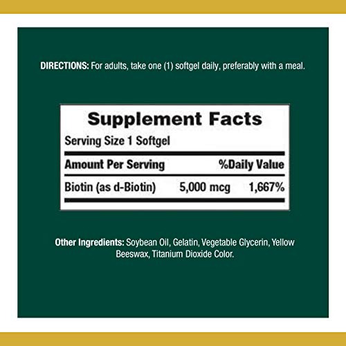 Suplemento Vitamínico Nature's Bounty Biotina 5000 Mcg 150 M - Imagem 2