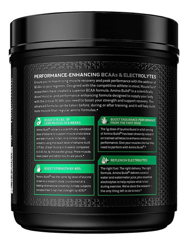 Suplemento Muscletech Amino Build Bcaa Aminoacids + Electro - Imagem 3