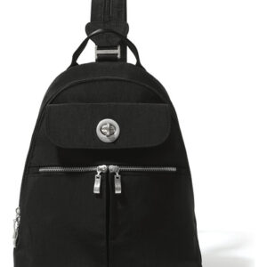 Mochila Baggallini Naples Conversível Para Mulheres Preta