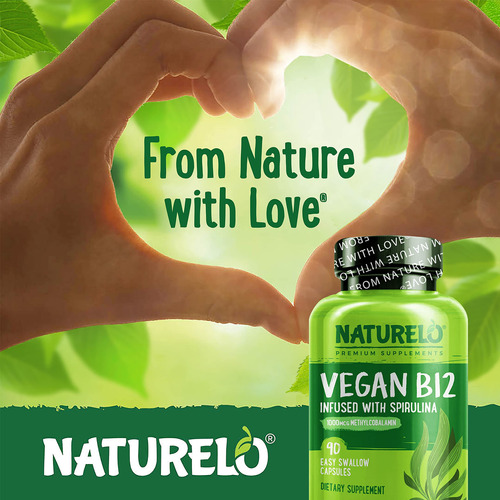 Suplemento Naturelo Vegan B12 Metil B12 1000mcg 90 Cápsulas - Imagem 7