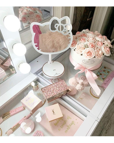 Espelho De Maquiagem Impressions Vanity Hello Kitty Led Reca - Imagem 7