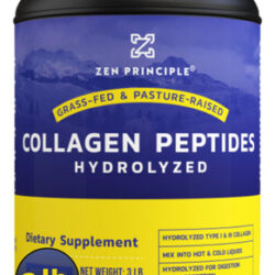 Peptídeos De Colágeno Em Pó Zen Principle, Alimentados Com C