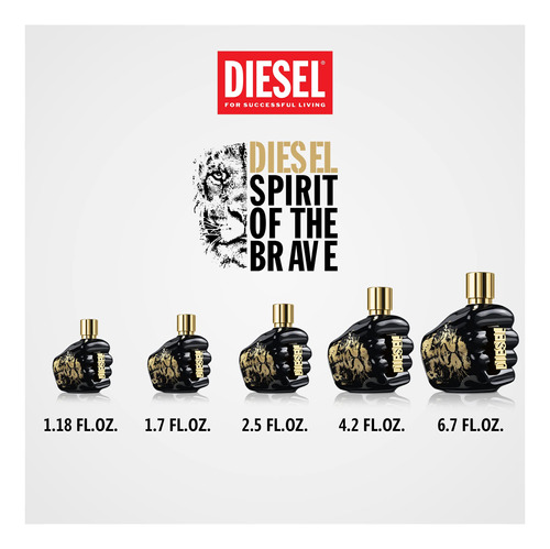 Perfume Diesel Spirit Of The Brave Eau De Toilette Para Home - Imagem 4
