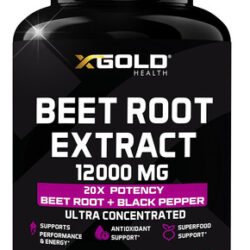 Cápsulas De Extrato De Raiz De Beterraba X Gold Health 12.00