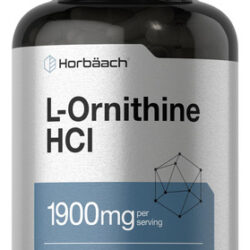 Suplemento Horbaach L-ornitina Hcl 1900mg 120 Cápsulas