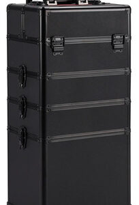 Estojo De Maquiagem Yaheetech 4 Em 1 Com Rodas E Fechadura