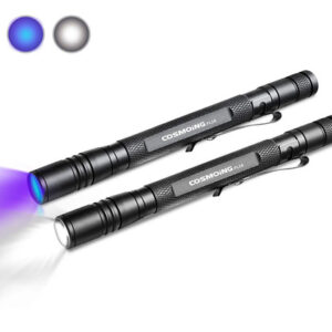 Lanterna Uv Cosmoing 395nm Caneta De Luz Preta Com 150lm
