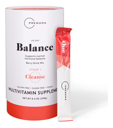 Suplemento Premama Hormone Balance Para Mulheres (28 Porções