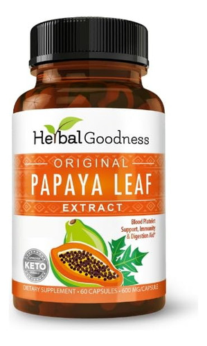 Suplemento Herbal De Mamão, Extrato De Folha De Mamão, Cápsu - Imagem 4